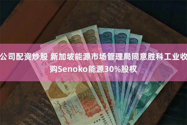 公司配资炒股 新加坡能源市场管理局同意胜科工业收购Senok