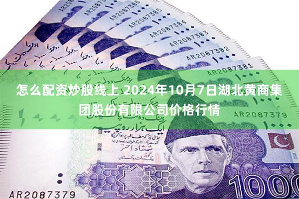 怎么配资炒股线上 2024年10月7日湖北黄商集团股份有限公