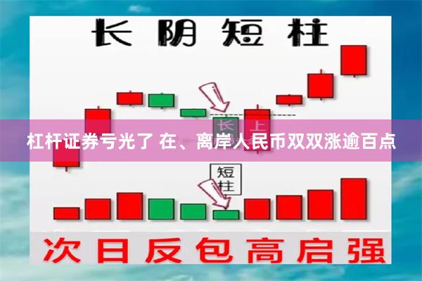 杠杆证券亏光了 在、离岸人民币双双涨逾百点